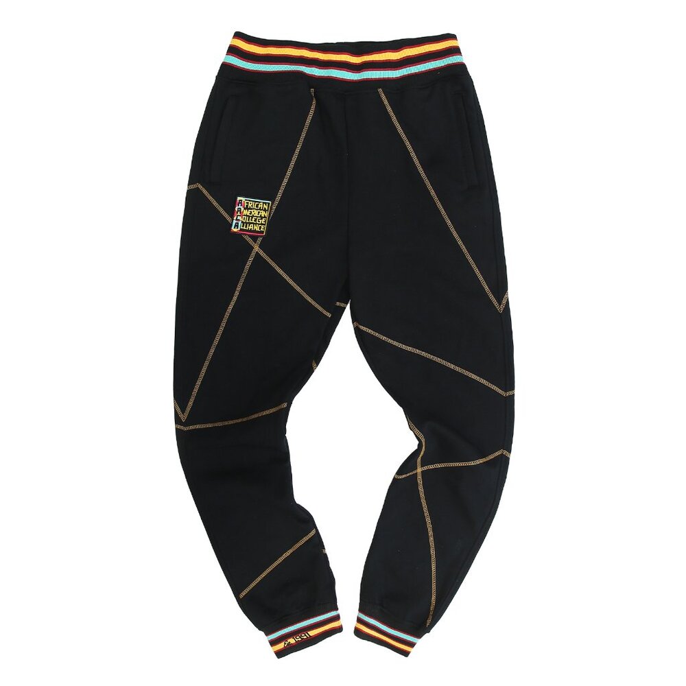 AACA Original Stitched Sweatpants Black/Gold Black College Style